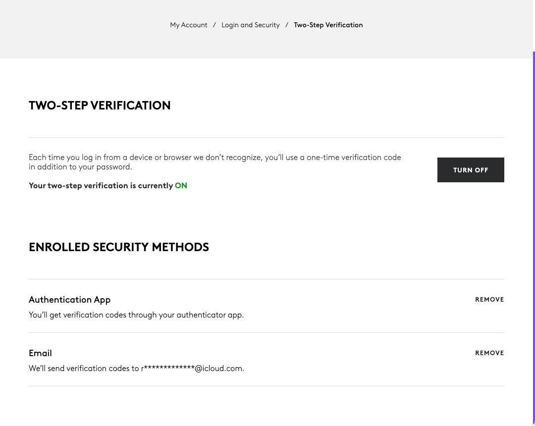 Logi ID Two-Step Verification