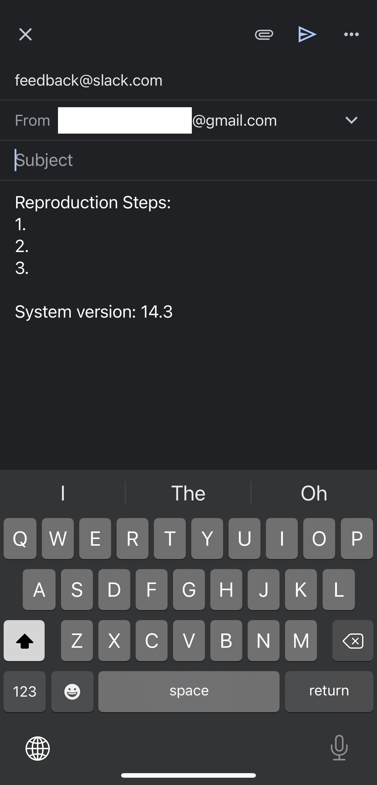 Default email app with email template