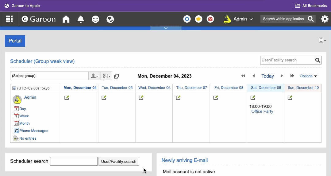 Bookmarklet demo of exporting a Garoon event to Apple Calendar